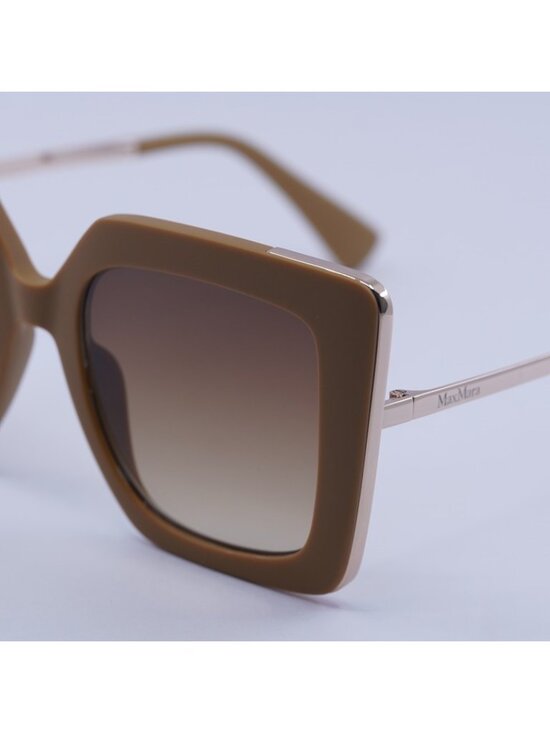 Max Mara DESIGN4 MM0051 73F Sunglasses Brown Square Frame, Brown Lenses main image 8